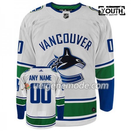 Kinder Eishockey Vancouver Canucks Trikot Custom Adidas Weiß Authentic